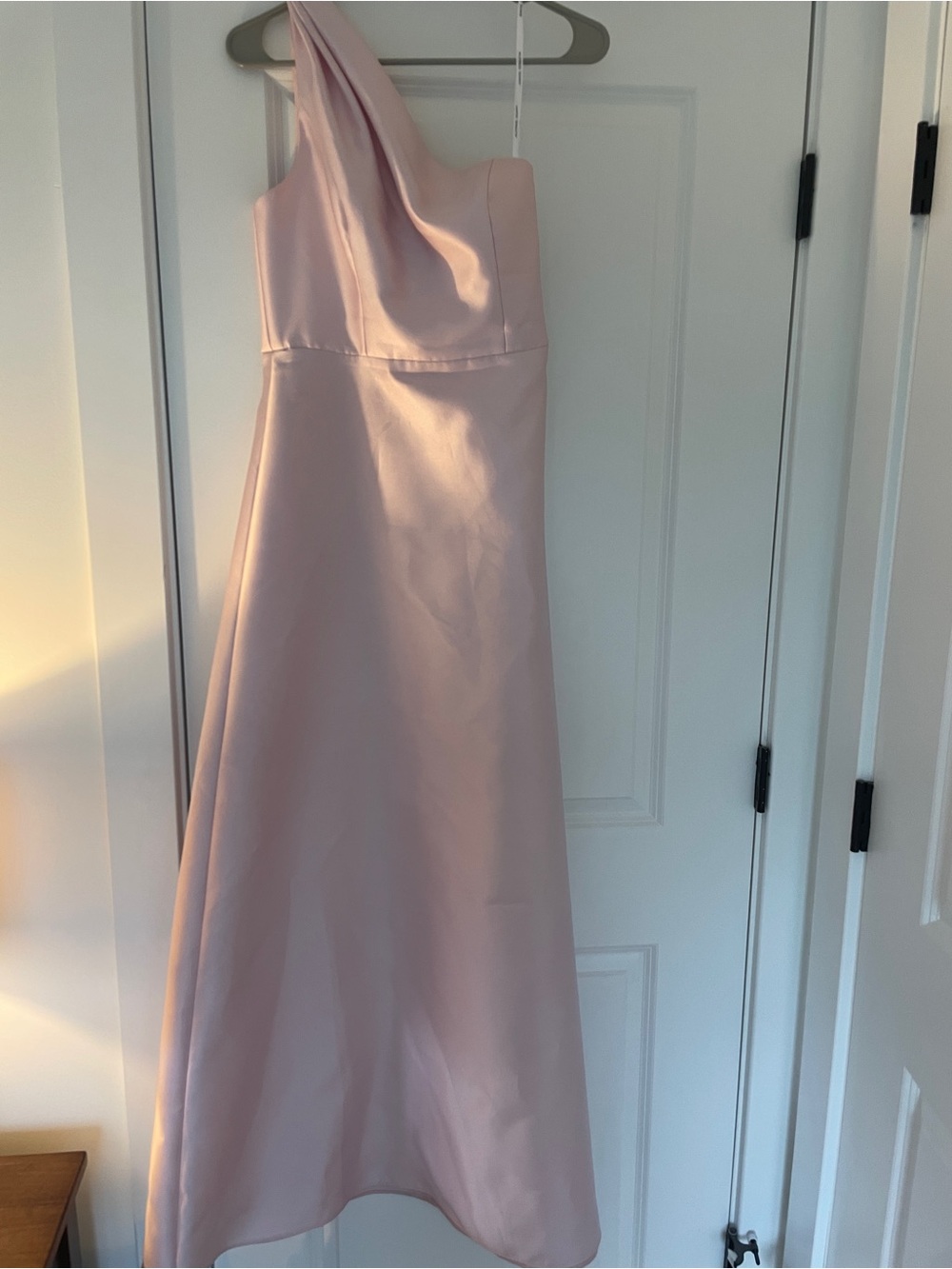 Bella Bridesmaids Dessy D821 in Ballet Pink